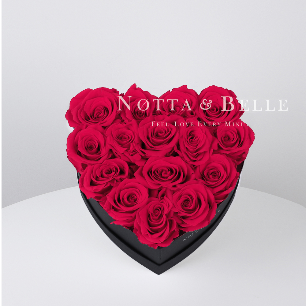 «Love» aus 15 hellrosa Rosen