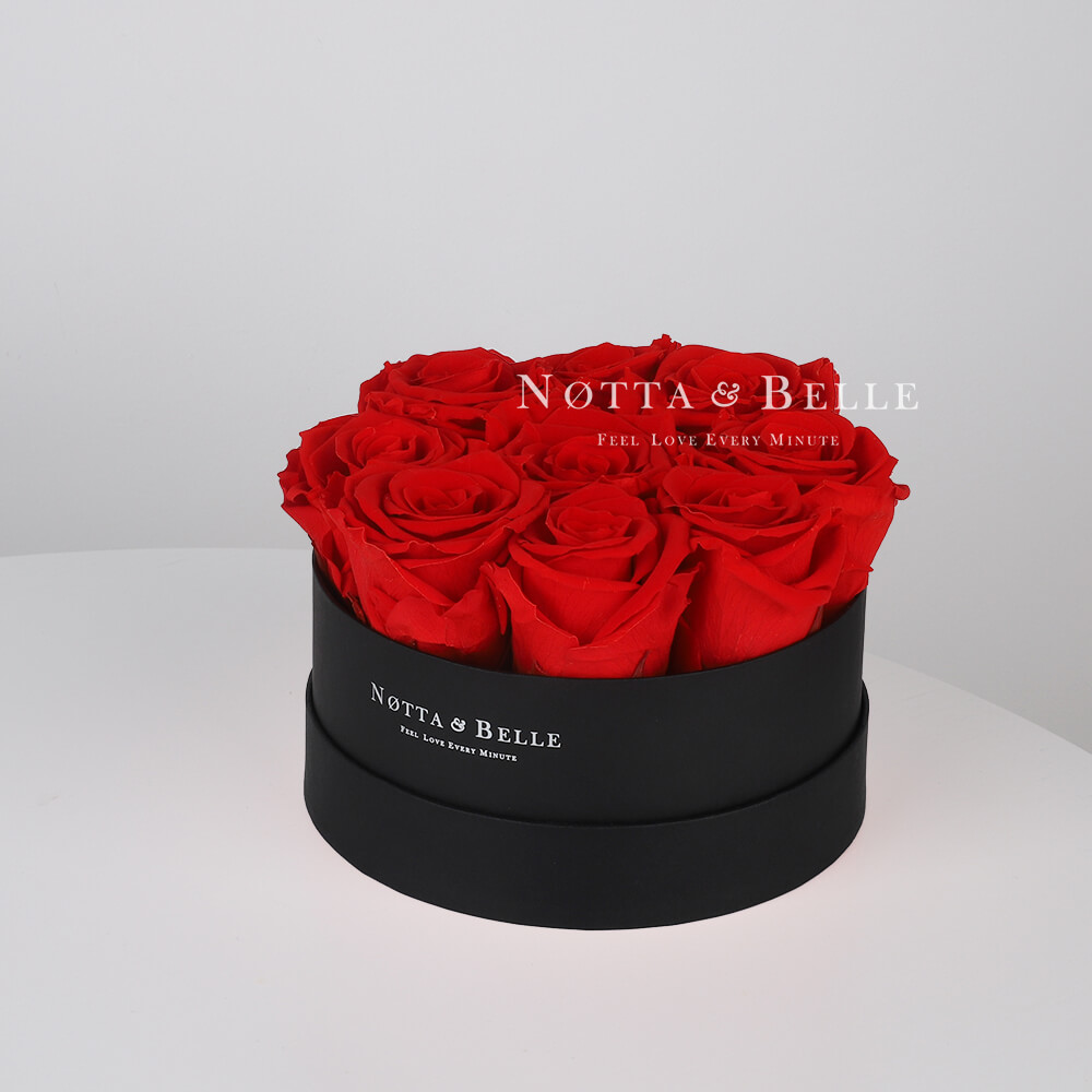 «Princess» aus 9 roten Rosen