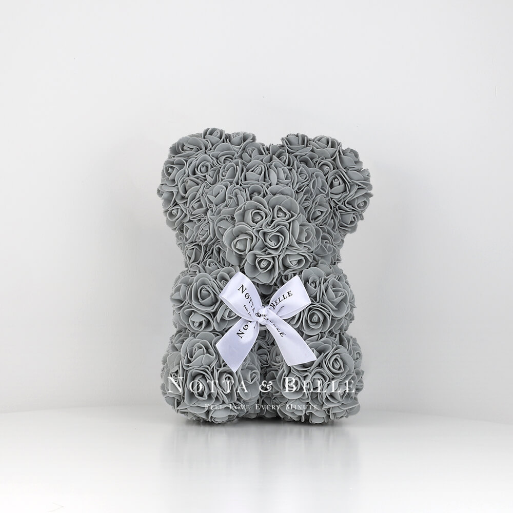 Ourson de roses Gris - 25 сm