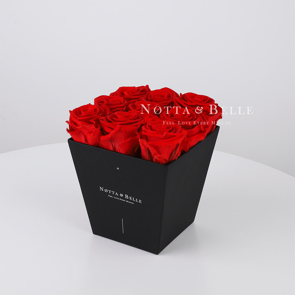 «Forever» aus 9 roten Rosen