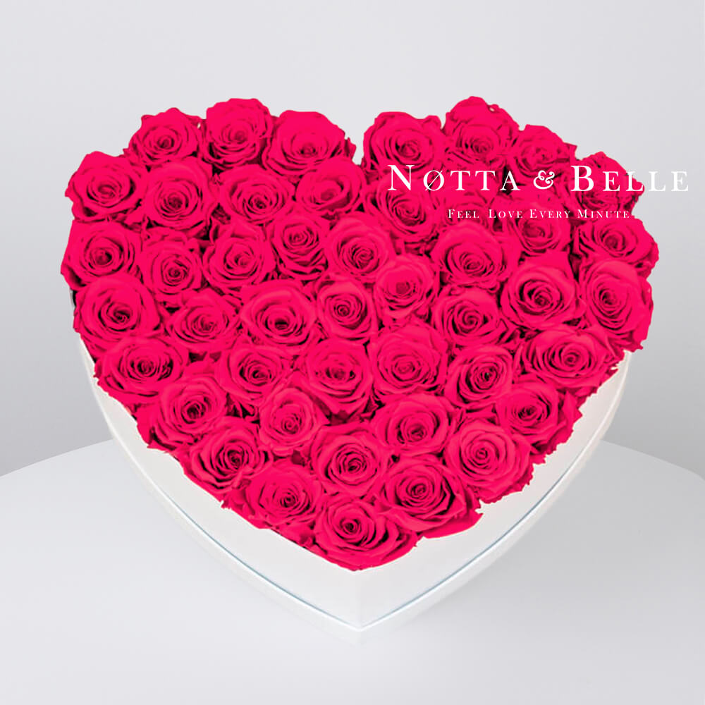 Bright pink bouquet «Love» - 35 roses