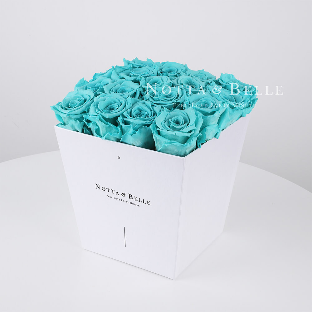 Turquoise bouquet «Forever» - 17 roses