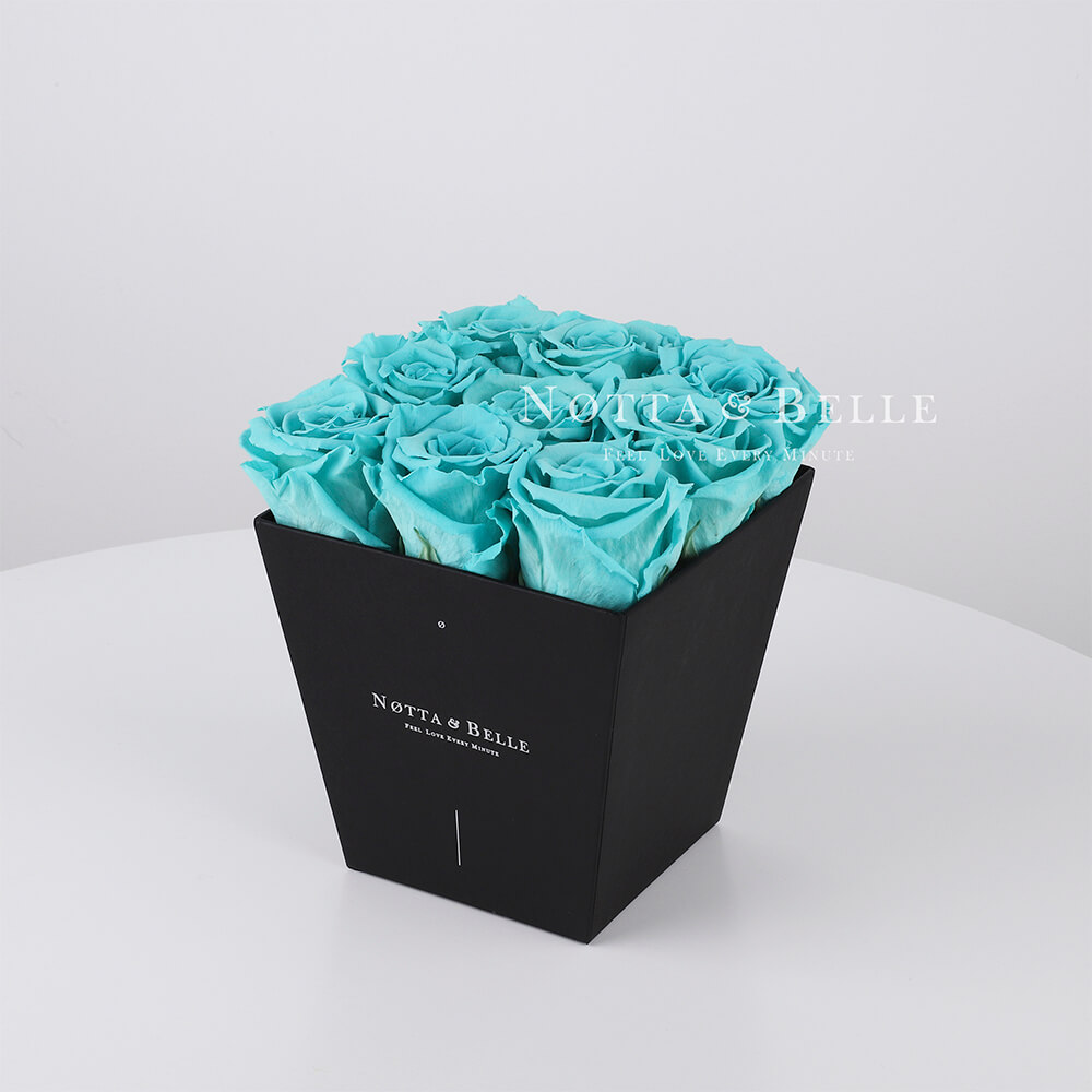 Turquoise bouquet «Forever» - 9 roses