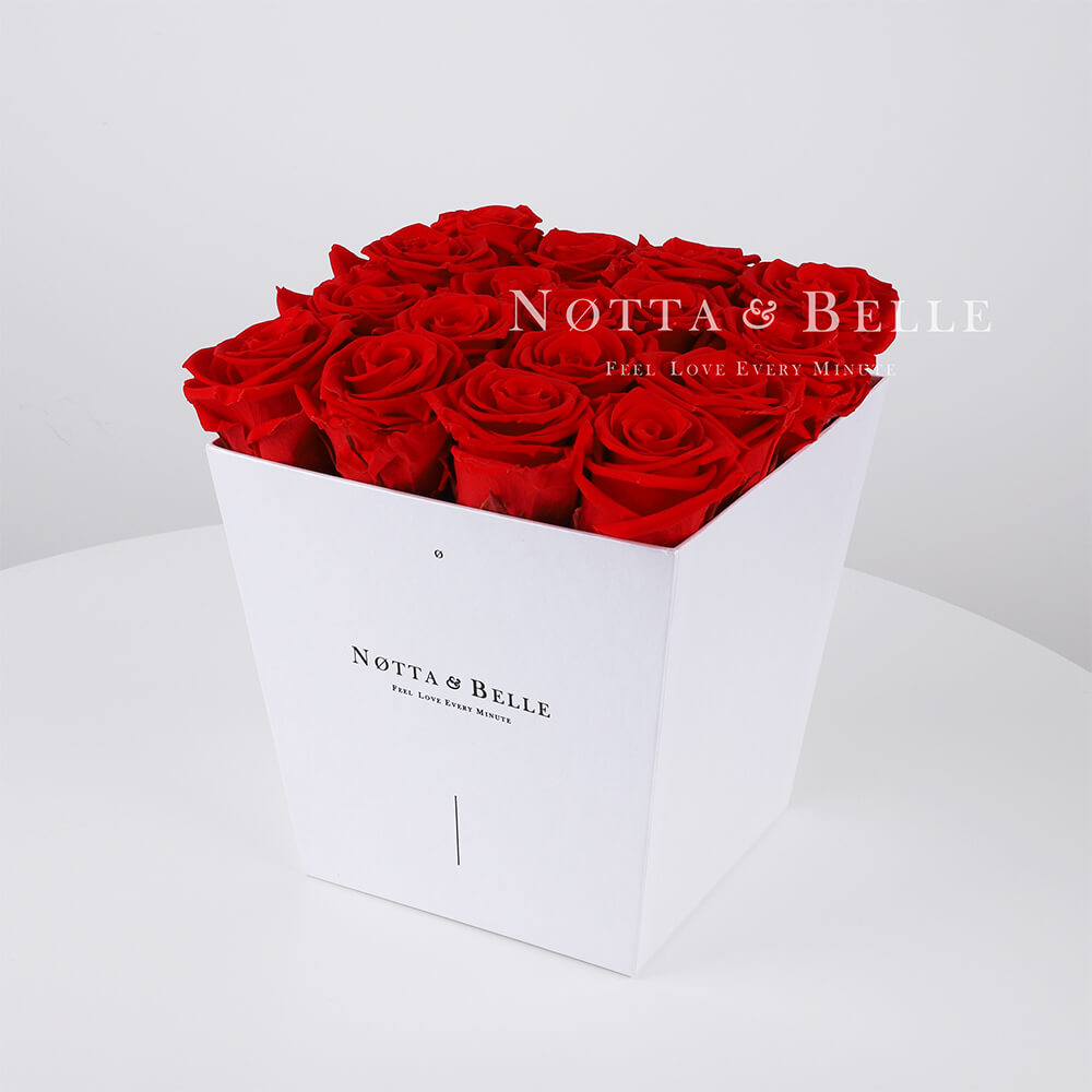«Forever» aus 17 roten Rosen